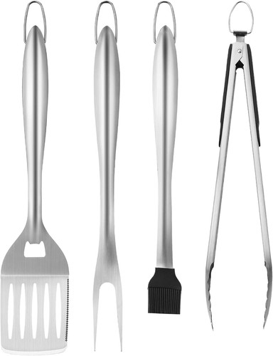 4pc stainless bbq - 4pc,