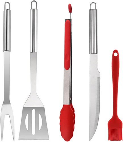 Bbq grill tool set stainless - bbq,