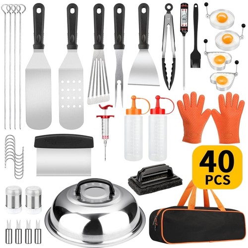 40pcs stainless steel bbq - stainless, tool
