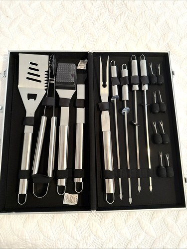 Piece stainless steel bbq - 16-piece,