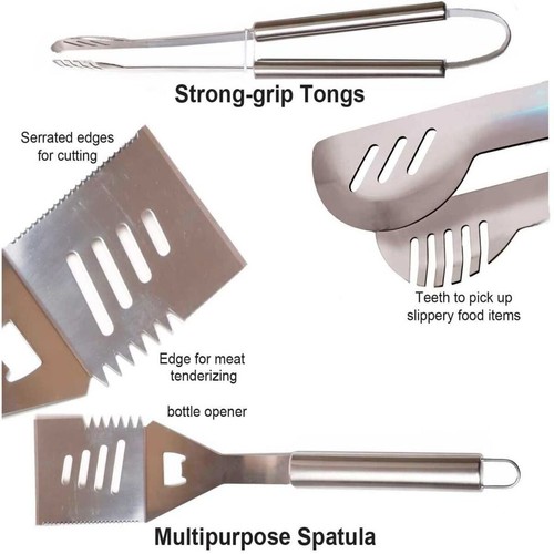 Bbq tool set stainless - tool, set,