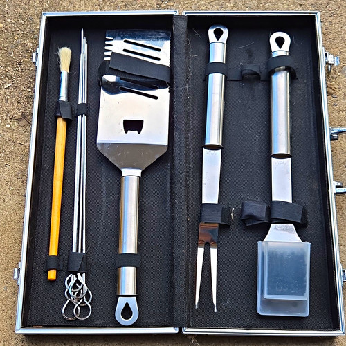 Piece stainless steel bbq - 6-piece,