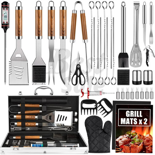 38pcs stainless steel - steel, bbq