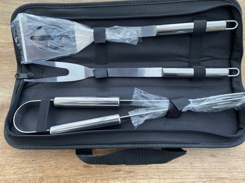 Bbq piece tool set zip - set, in