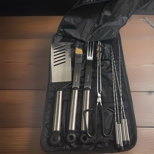 Bbq tool set 6pc stainless - set,