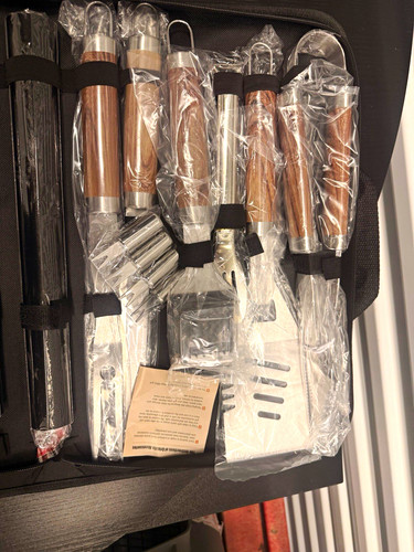 Bbq tool set carry case - w/,