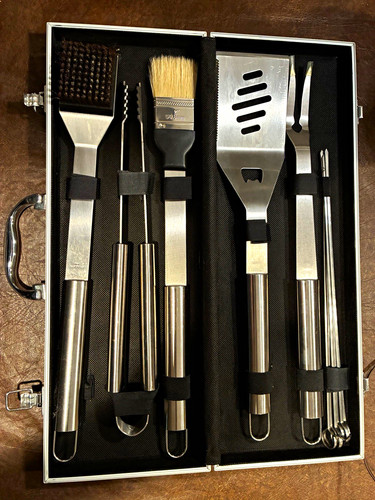 Piece stainless steel bbq - steel,