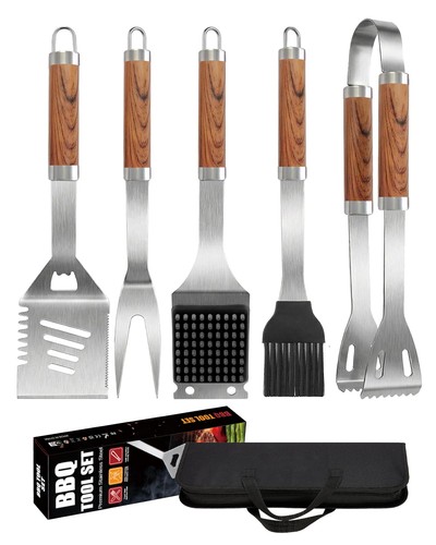 Large bbq tools - 6-in-1,