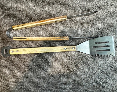 Piece bbq tool set wood - 2-piece,
