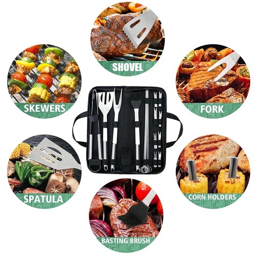 20pcs bbq tool - set, stainless