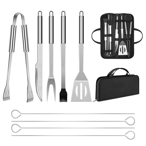 Bbq utensil set stainless - bbq,