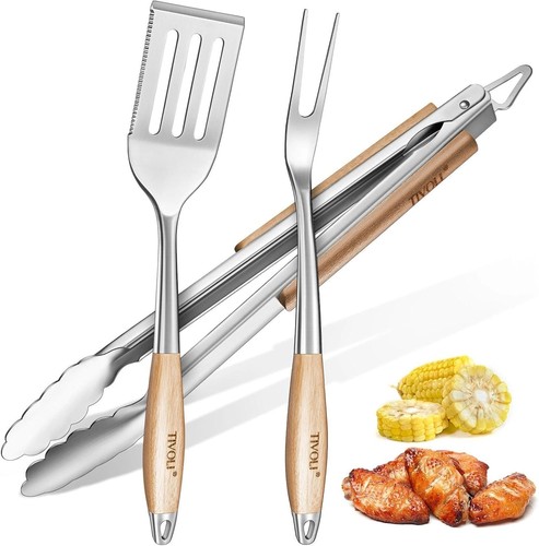 3pcs bbq tool set stainless - ,