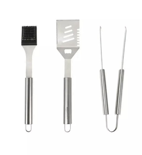 Bbq tool set stainless steel - set,