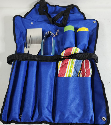 Piece grill tool set with - ,